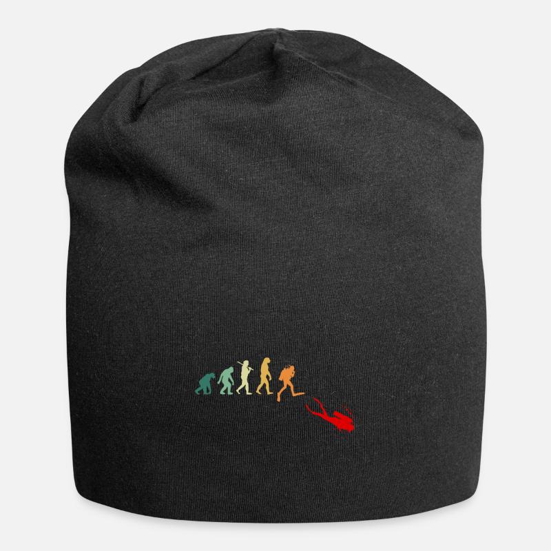 Plongée sous-marine plongée évolution rétro drôle - Bonnet en jersey - noir