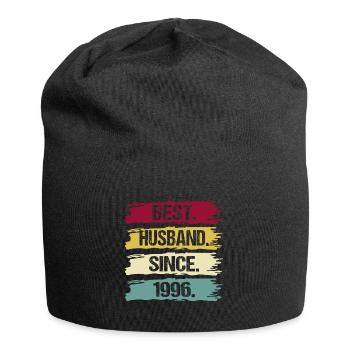 25 Hochzeitstag Ehemann seit 1996 Spruch Retro - Jersey-Beanie - Schwarz - Vorne