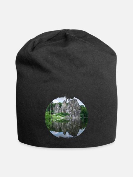 externsteine - Jersey-Beanie - Schwarz