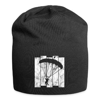 Fallschirmspringer Fallschirm Fallschirmspringen - Jersey-Beanie - Schwarz - Vorne