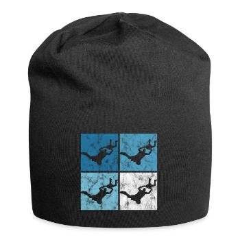 Fallschirmspringer Fallschirm Fallschirmspringen - Jersey-Beanie - Schwarz - Vorne