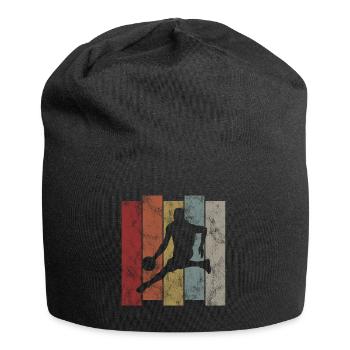 Basketteur basket rétro - Bonnet en jersey - noir - Devant