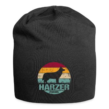 Harzer Fuchs Retro Vintage - Jersey-Beanie - Schwarz - Vorne