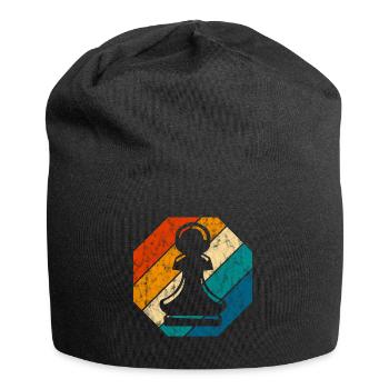 Échecs de jeu d’échecs de jeu d’échecs - Bonnet en jersey - noir - Devant