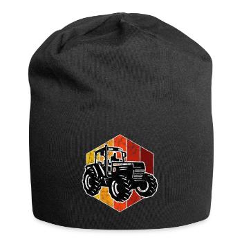 Farm Retro Bauer Tractor Tractors Tractors Tractors - Jersey Beanie - black - Front