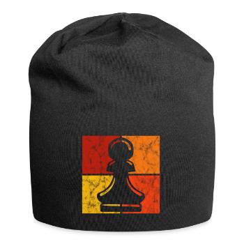 Jeu d’échecs rétro jeu d’échecs jeu d’échecs - Bonnet en jersey - noir - Devant