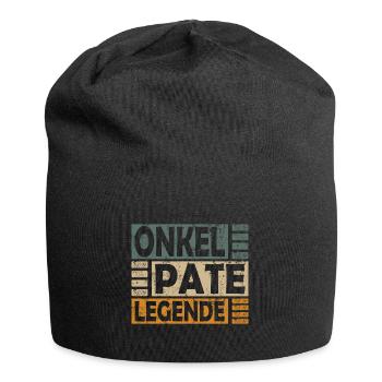 Onkel Pate Legende für Patenonkel - Jersey-Beanie - Schwarz - Vorne