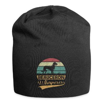 Beauceron Flüsterer - Jersey-Beanie - Schwarz - Vorne