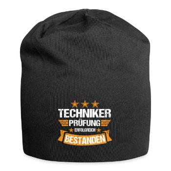 Techniker Abschluss Prüfung bestanden Meister - Jersey-Beanie - Schwarz - Vorne