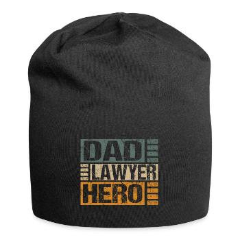 Anwalt Papa Spruch Sprüche Lustige witzige Cool - Jersey-Beanie - Schwarz - Vorne