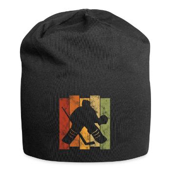 Ice Hockey Ice Hockey Retro Skates Puck Ice - Jersey Beanie - black - Front