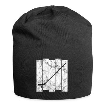 Ice Hockey Ice Hockey Retro Skates Puck Ice - Jersey Beanie - black - Front