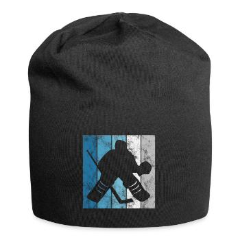 Ice Hockey Ice Hockey Retro Skates Puck Ice - Jersey Beanie - black - Front