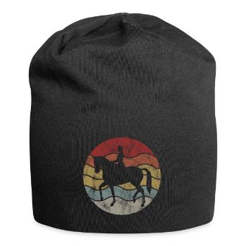 Dressurreiten Dressurreiter Reiten Reiter Pferd - Jersey-Beanie - Schwarz - Vorne