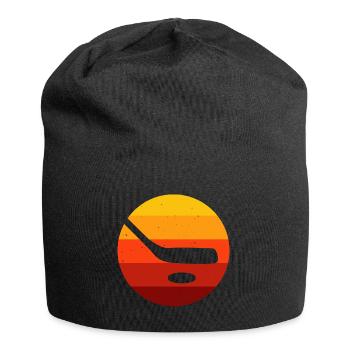 Ice Hockey Ice Hockey Retro Skates Puck Ice - Jersey Beanie - black - Front