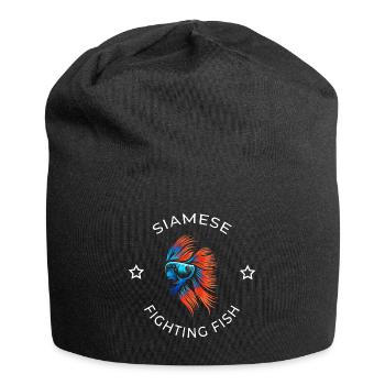 Betta Fish Siamese Fighting Fish Fish Keeper - Jersey-Beanie - Schwarz - Vorne