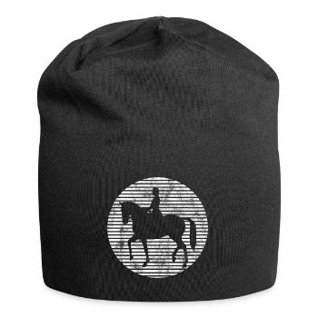 Dressur Dressurreiten Dressurreiter Reiten Pferd - Jersey-Beanie - Schwarz - Vorne