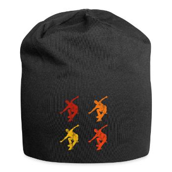 Skateboarder Skateboard Skater Skate Skateing - Bonnet en jersey - noir - Devant