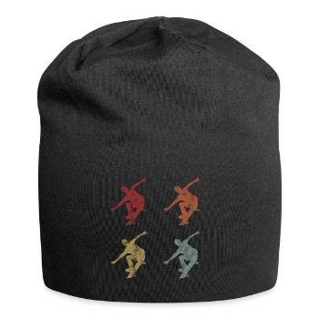 Skateboarder Skateboard Skater Skate Skateing - Jersey Beanie - black - Front
