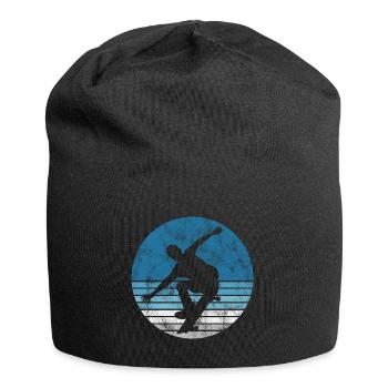 Skateboarder Skateboard Skater Skate Skateing - Bonnet en jersey - noir - Devant