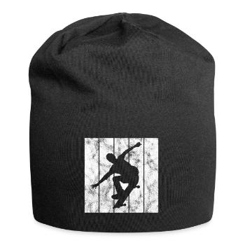 Skateboarder Skateboard Skater Skate Skateing - Jersey Beanie - black - Front