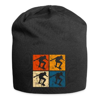 Skateboarder Skateboard Skater Skate Skateing - Jersey Beanie - black - Front