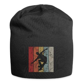 Skateboarder Skateboard Skater Skate Skateing - Bonnet en jersey - noir - Devant