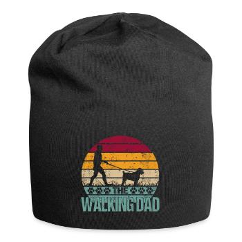 Schnoodle Dog Dad Walking pour Maître Papa - Bonnet en jersey - noir - Devant