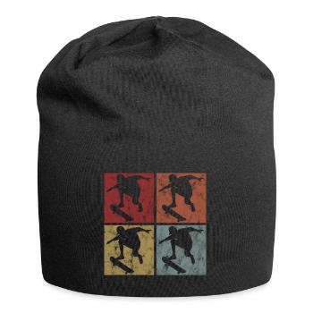 Skateboarder Skateboard Skater Skate Skateing - Jersey Beanie - black - Front