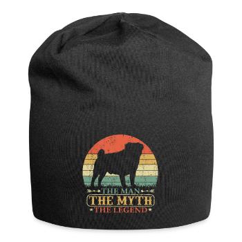 Chug Dog Dad Vintage pour Master Papa - Bonnet en jersey - noir - Devant