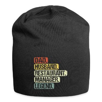 Le directeur d’hôtel et de restaurant Papa Husband Say - Bonnet en jersey - noir - Devant