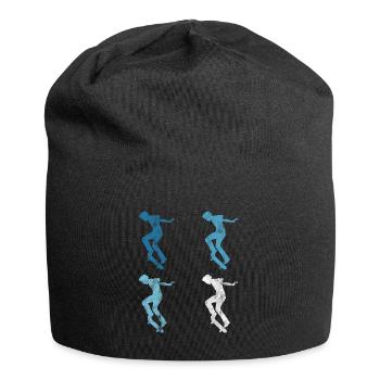 Skateboard Skateboarder Skater Skate Skateing - Jersey Beanie - black - Front