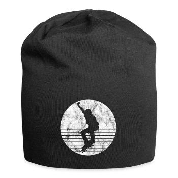 Skateboard Skateboarder Skater Skate Skateing - Jersey Beanie - black - Front