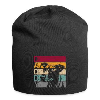 Mountain Cur Hund Dad Daddy Papa Herrchen Vintage - Jersey-Beanie - Schwarz - Vorne