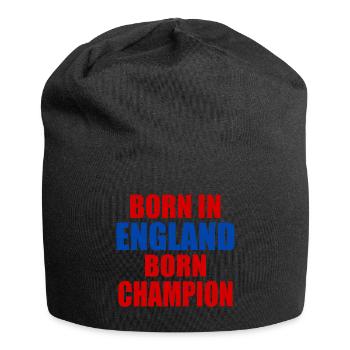 born in england born champion - angleterre - Bonnet en jersey - noir - Devant