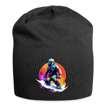 Snowboard ou ski puis après-ski - Bonnet en jersey - noir - Devant