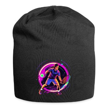 Tennis - Jersey-Beanie - Schwarz - Vorne