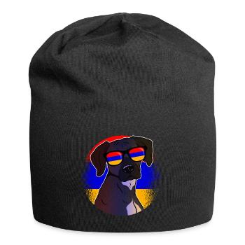 Armenien - Jersey-Beanie - Schwarz - Vorne