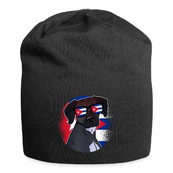 Kuba - Jersey-Beanie - Schwarz - Vorne