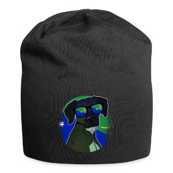 Weihnachtsinsel - Jersey-Beanie - Schwarz - Vorne