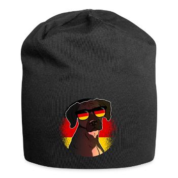 Deutschland - Jersey-Beanie - Schwarz - Vorne