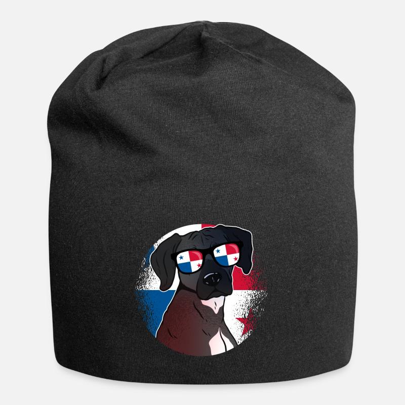 Panama - Jersey-Beanie - Schwarz