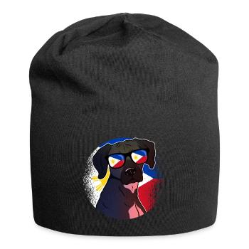 Philippinen - Jersey-Beanie - Schwarz - Vorne