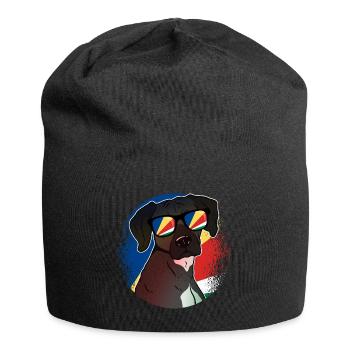 Seychellen - Jersey-Beanie - Schwarz - Vorne