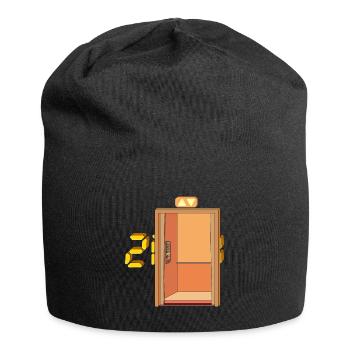 HIER STEIGE ICH EIN - Jersey-Beanie - Schwarz - Vorne