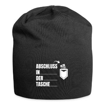 Abschluss in der Tasche Schulabschluss - Jersey-Beanie - Schwarz - Vorne