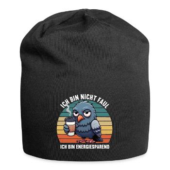 Ich Bin Nicht Faul Taube Tauben Taubenzüchter - Jersey-Beanie - Schwarz - Vorne