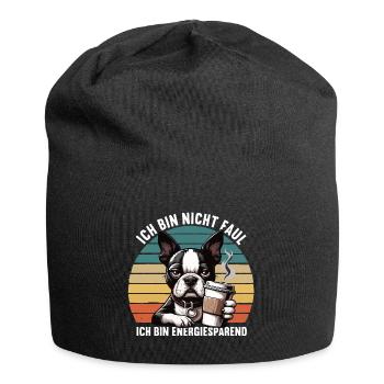 Ich Bin Nicht Faul Boston Terrier Boston Bosti - Jersey-Beanie - Schwarz - Vorne