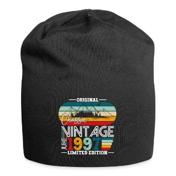 Original Juni Jahrgang 1997 25. Geburtstag Herren - Jersey-Beanie - Schwarz - Vorne