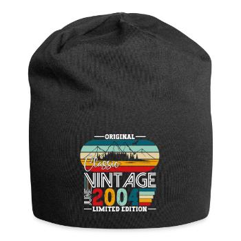 Original June Vintage 2004 19th Birthday Men - Jersey Beanie - black - Front